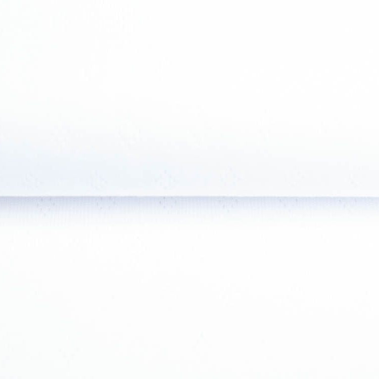 Jersey Strickstoff mit Lochstickerei Pointelle - kleine Rauten - weiß