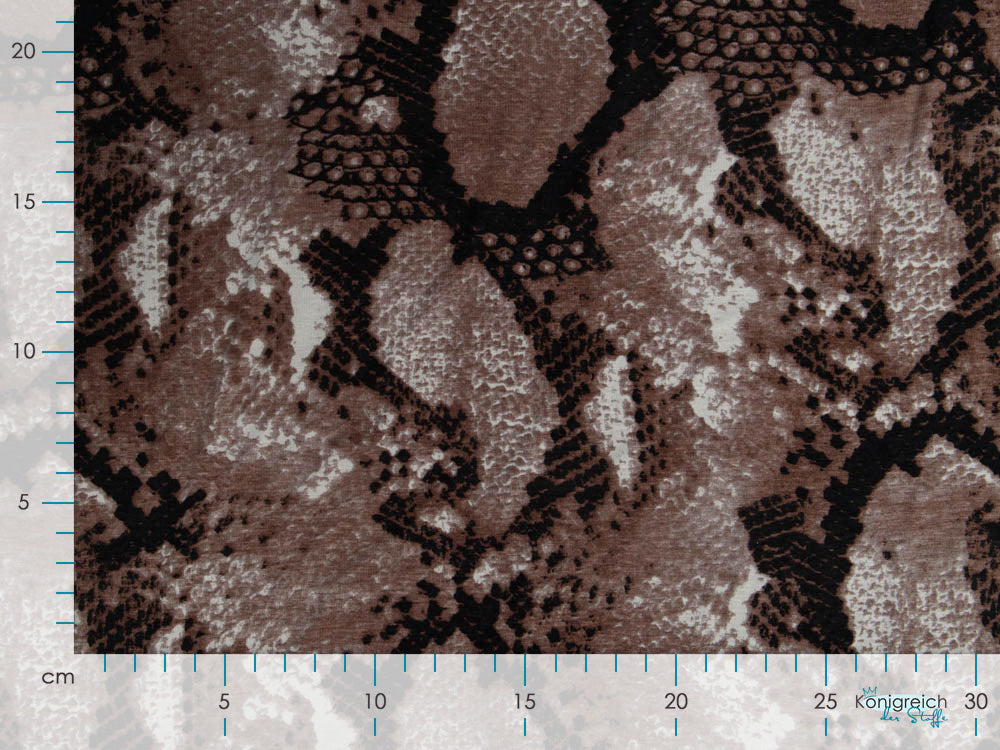 Jersey Viskose - Animalprint - grau-braun