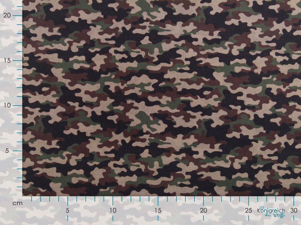 Webware Perkal-Baumwolle Digitaldruck - Camouflage