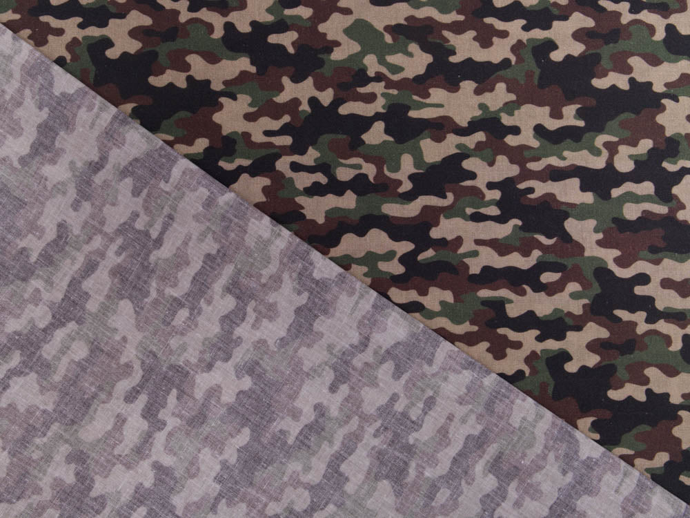 Webware Perkal-Baumwolle Digitaldruck - Camouflage