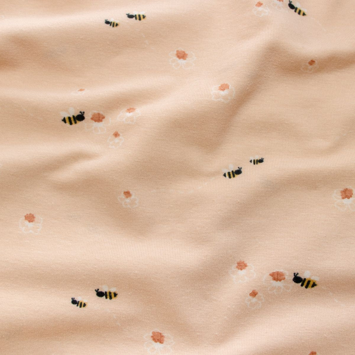 Jersey Baumwolle - Blumen und Bienchen