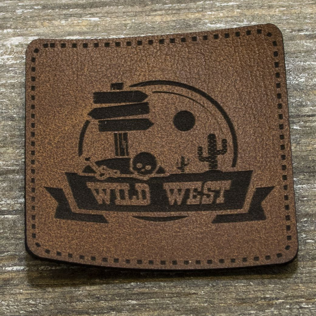 Label Kunstleder KDS - Wild West - braun