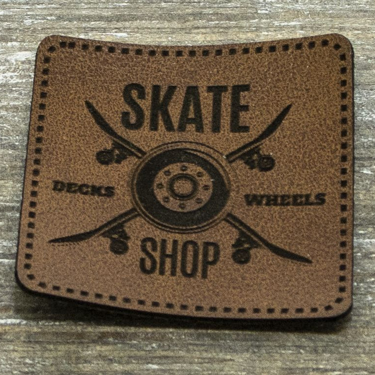 Label Kunstleder KDS - Skate Shop - braun