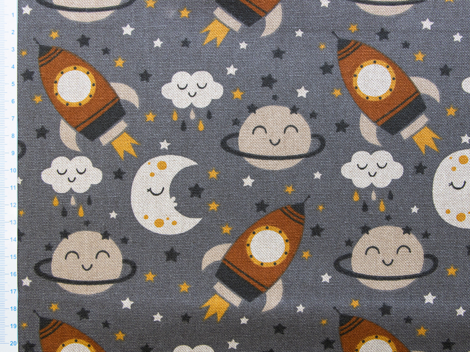 Canvas in Leinenoptik - Raketen im Weltraum