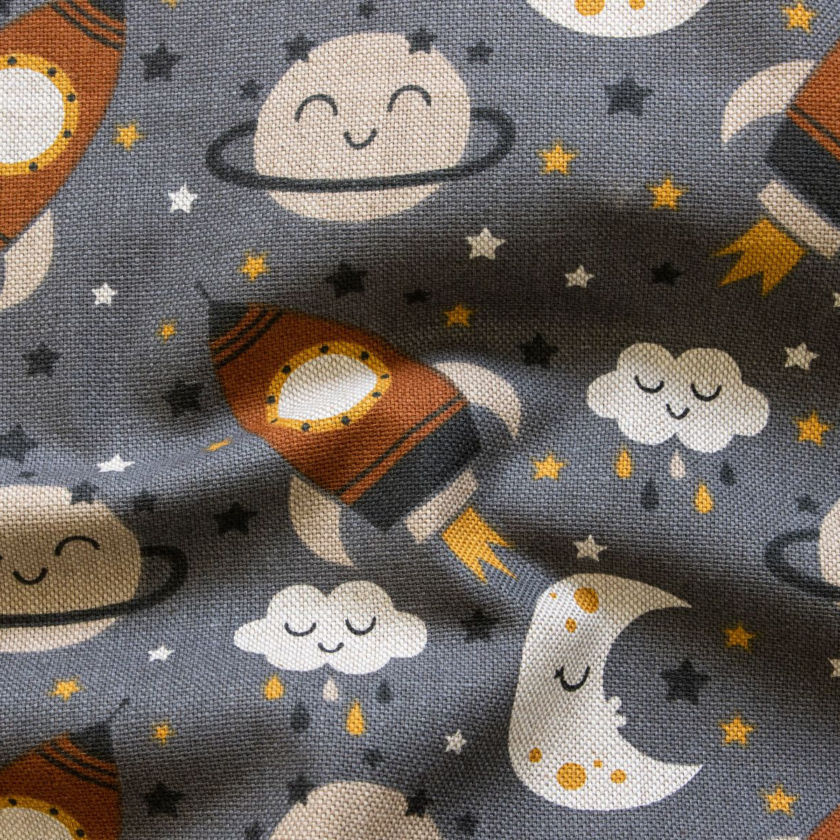 Canvas in Leinenoptik - Raketen im Weltraum