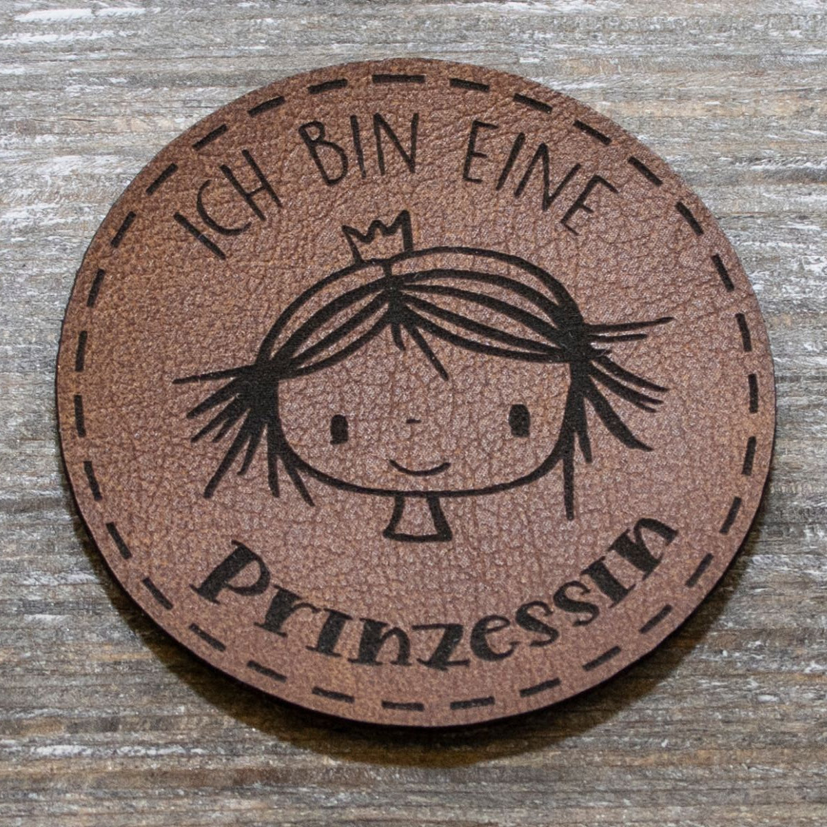 Label Kunstleder KDS - ICH BIN EINE Prinzessin