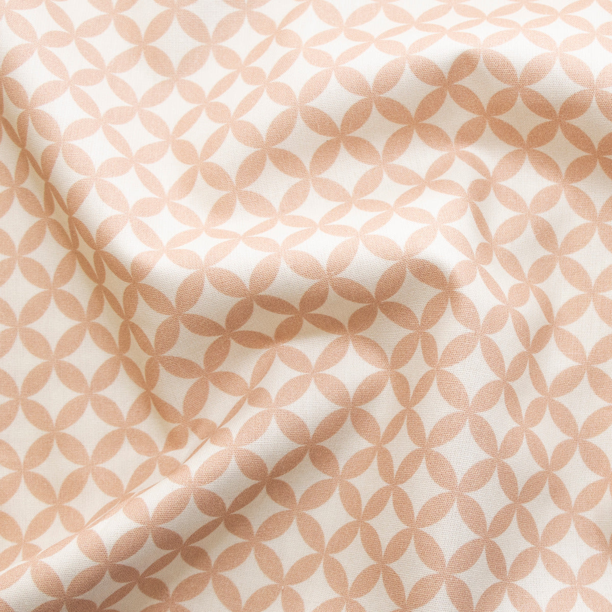 Webware Baumwolle Swafing Kansas - abstraktes Kreismuster - wollweiß