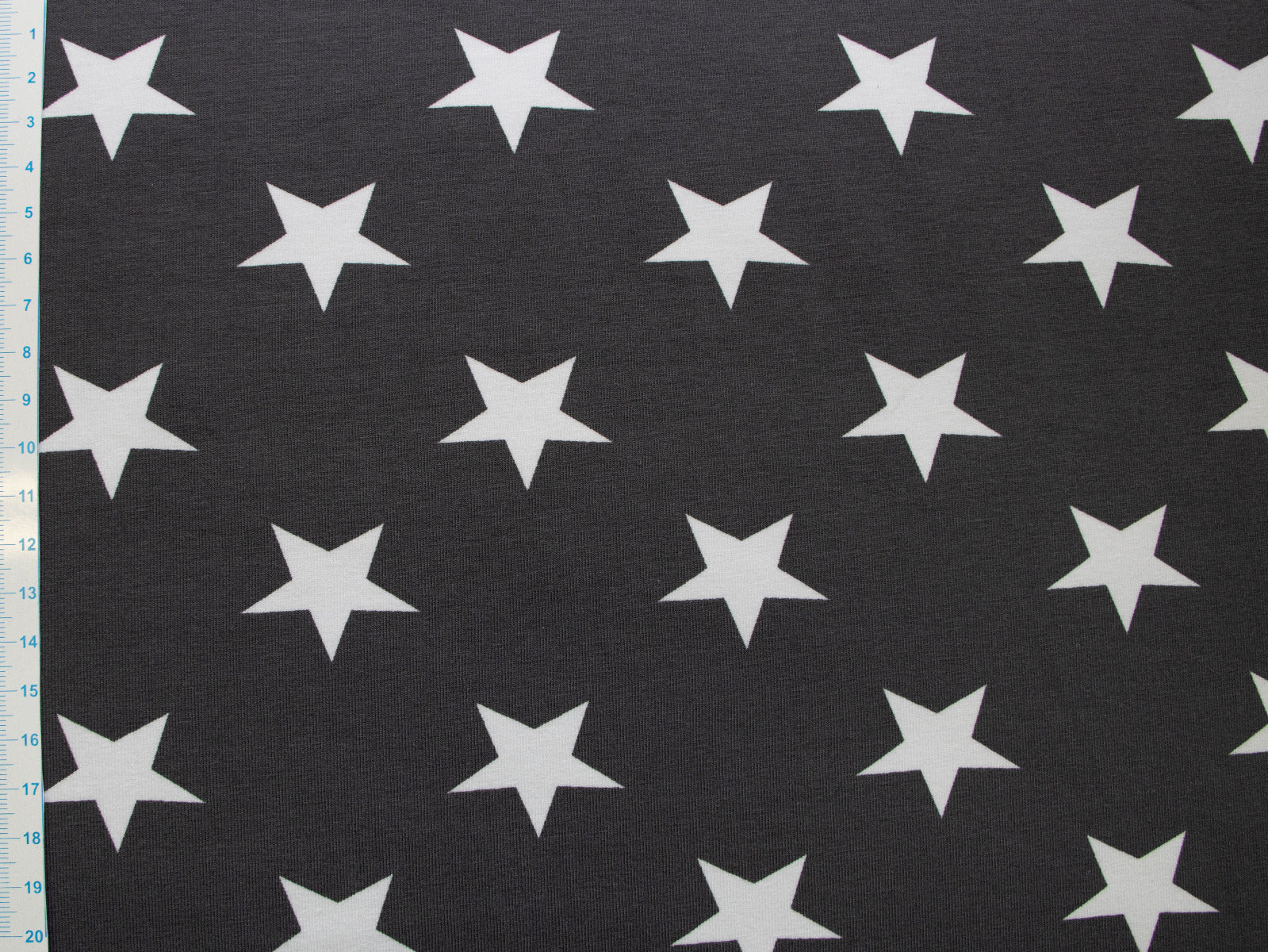 Jersey Swafing Verena - unregelmäßige Sterne - grau