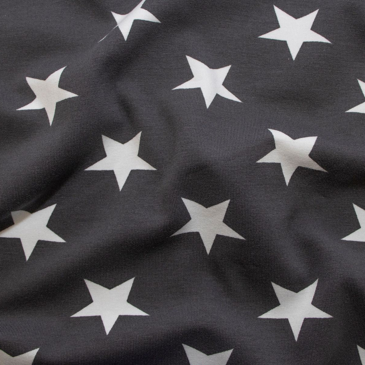 Jersey Swafing Verena - unregelmäßige Sterne - grau