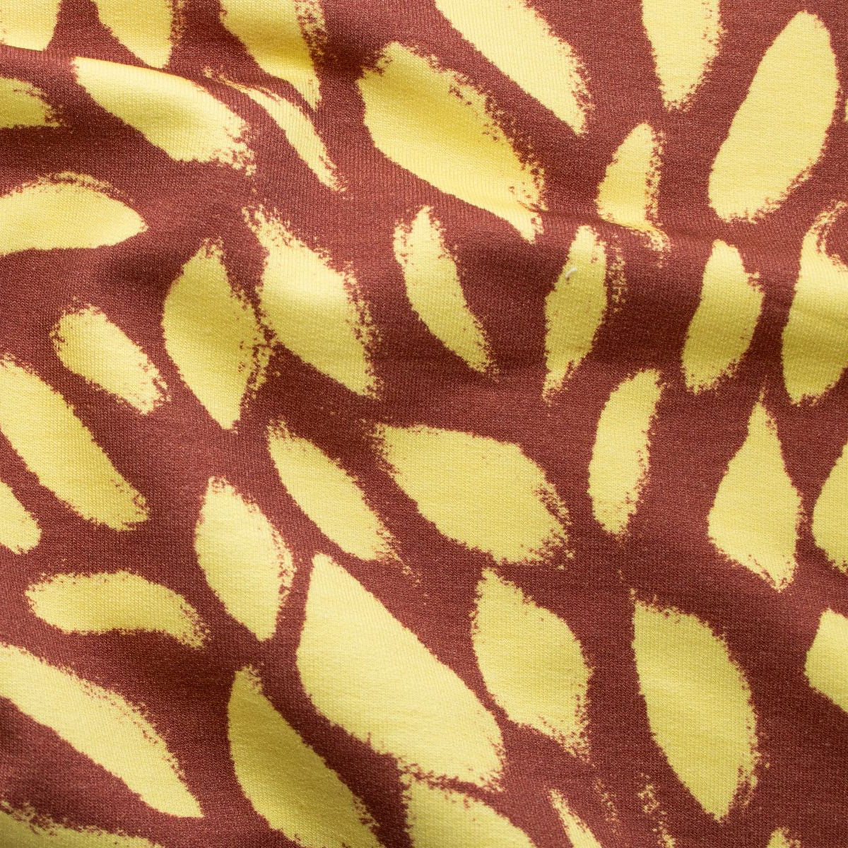 Sweat French Terry Modal Swafing Abrigo by Bienvenido Colorido - schräge Tupfen - rotbraun