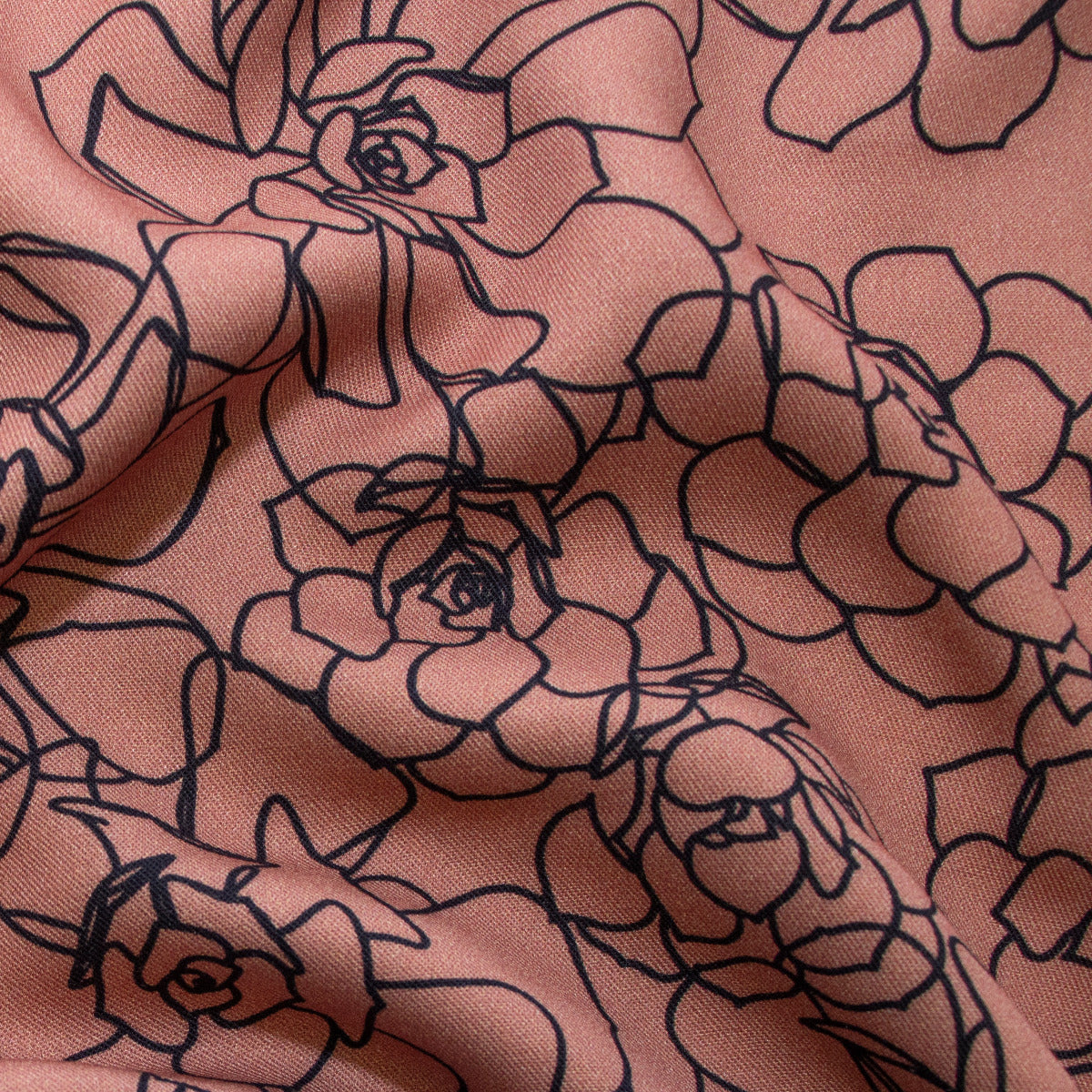 Webware Viskose Swafing - Grow by Käselotti - Blumen - altrosa