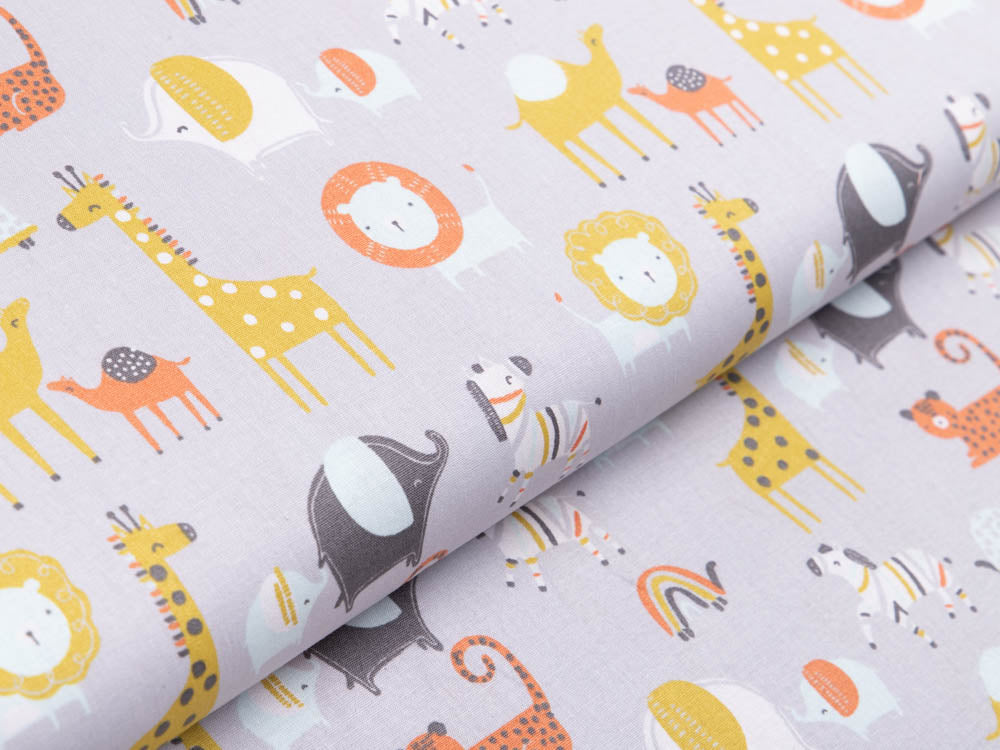 Webware Baumwolle Popeline by Poppy - verschiedene Zootiere