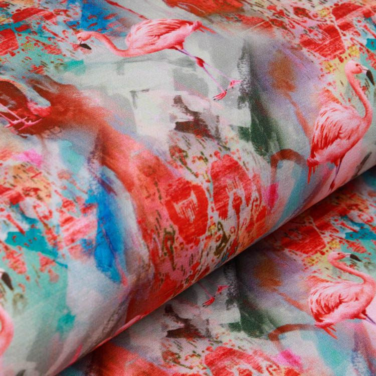 Jersey Digitalprint Stenzo - Flamingos - graublau