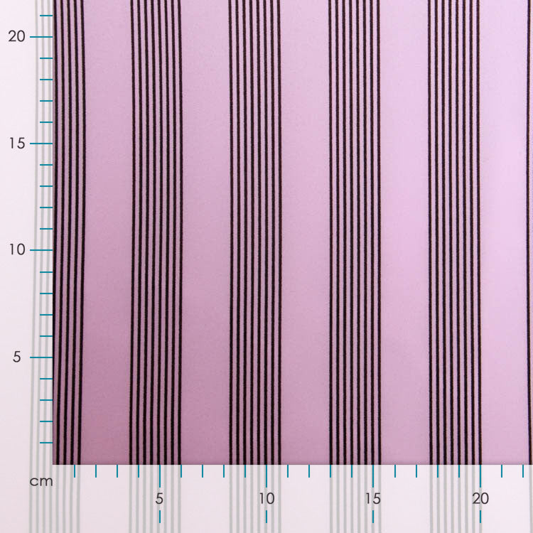 Chiffon Sanetta - Streifen - rosa