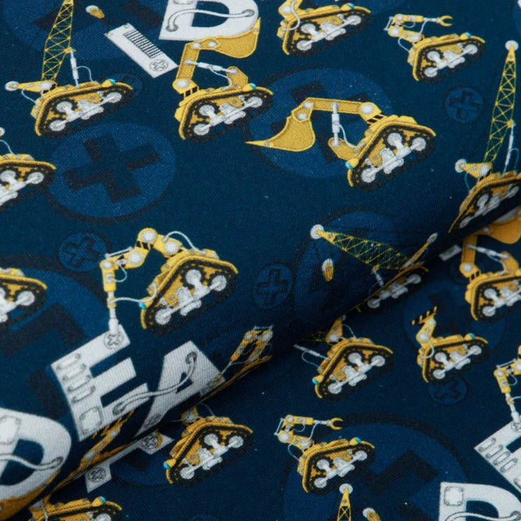 Jersey KATINOH Trust your crazy ideas - verschiedene Baufahrzeuge - navy
