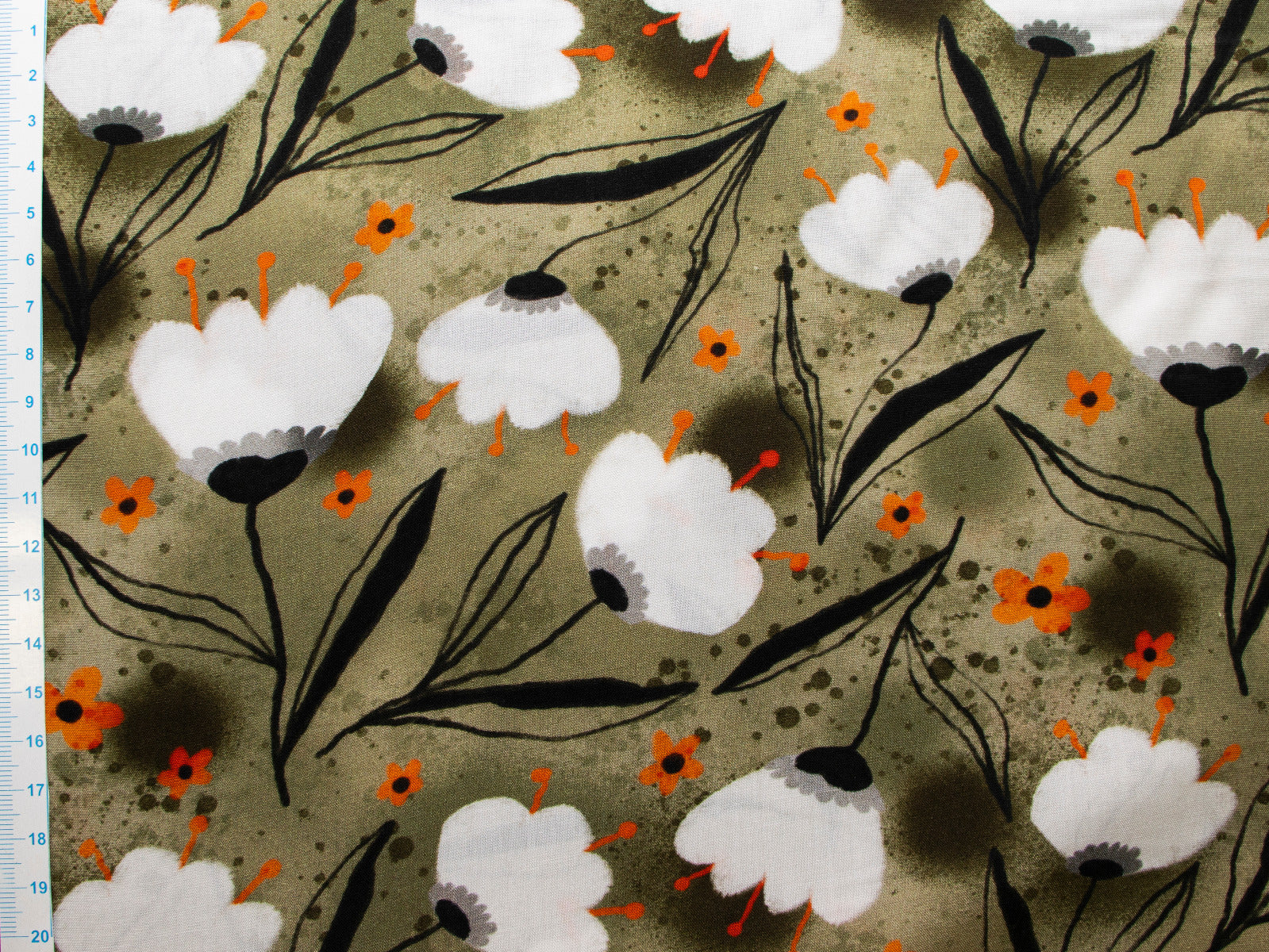 Webware Viskose Rayon - Blümchen