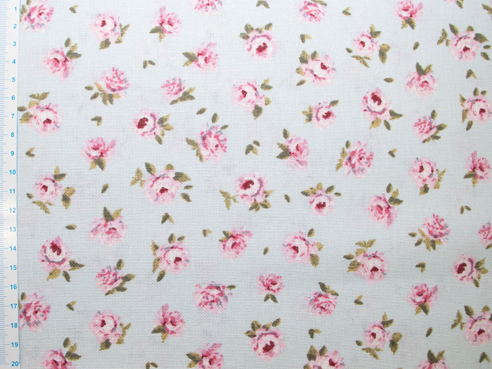 Dekostoff Half-Panama - kleine Rosen