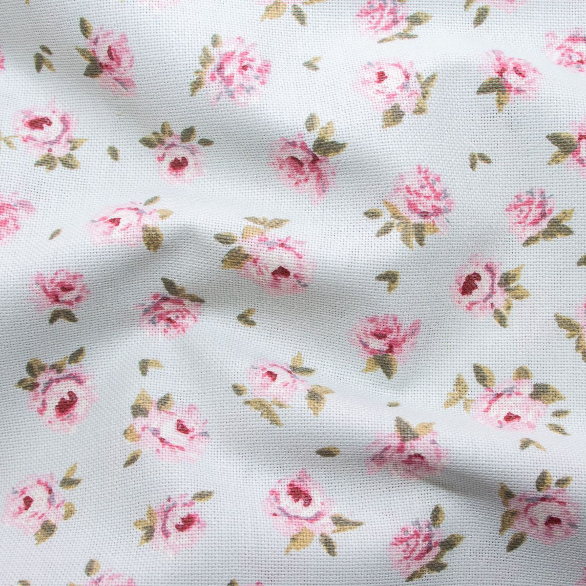 Dekostoff Half-Panama - kleine Rosen