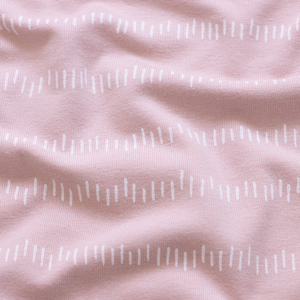 Jersey - aufgereihte Streifen - nude