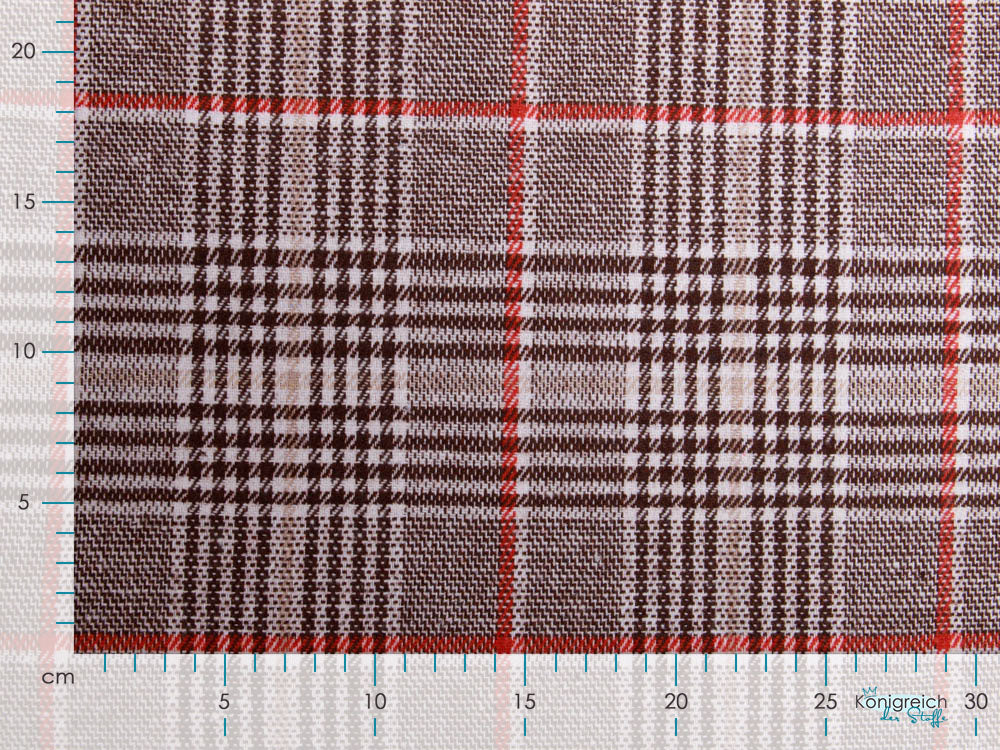 Wollstoff - Karos - grau