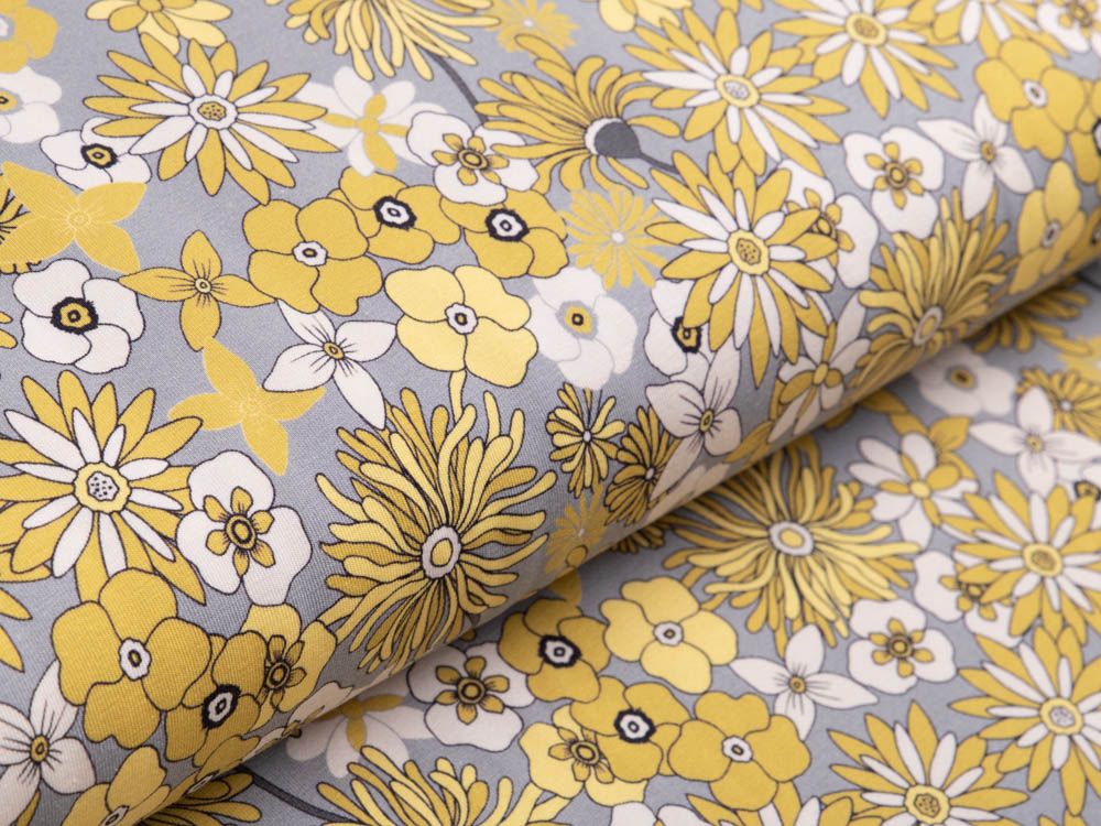 Jersey Avalana - Blumenwiese - grau
