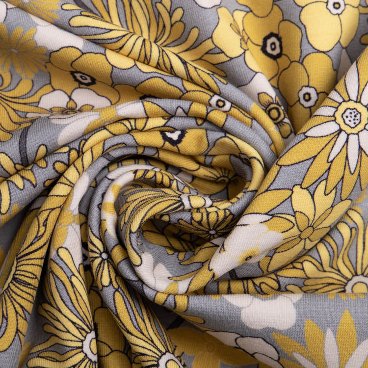 Jersey Avalana - Blumenwiese - grau