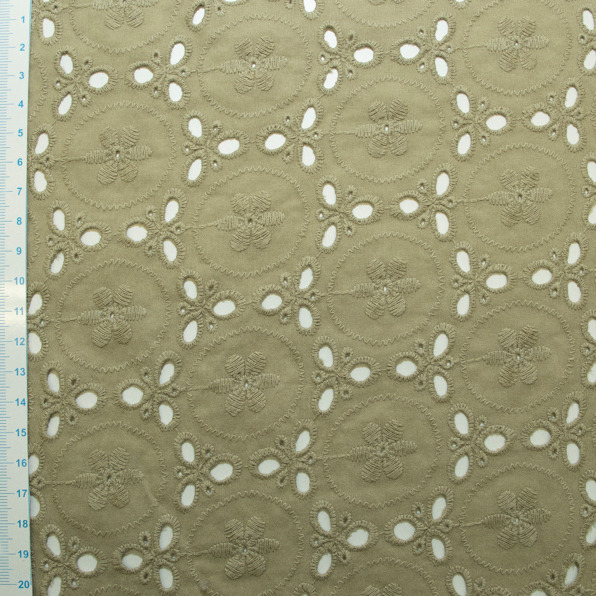 Webware Baumwolle Broderie - Lochstickerei - Abstraktes Muster