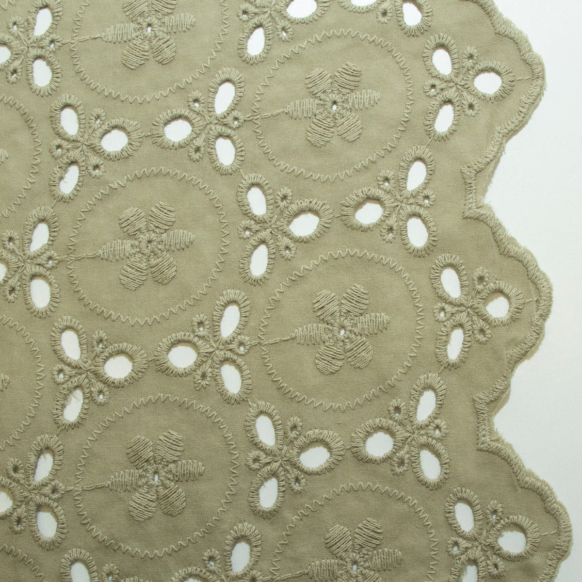 Webware Baumwolle Broderie - Lochstickerei - Abstraktes Muster