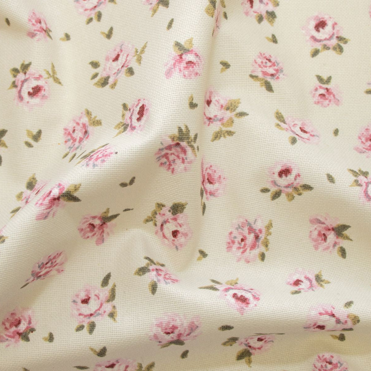 Dekostoff Half-Panama - kleine Rosen