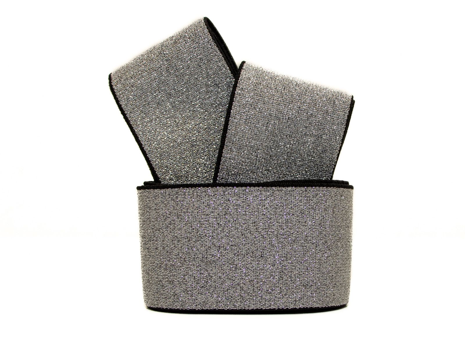 Gummiband mit Glitzer - 40mm