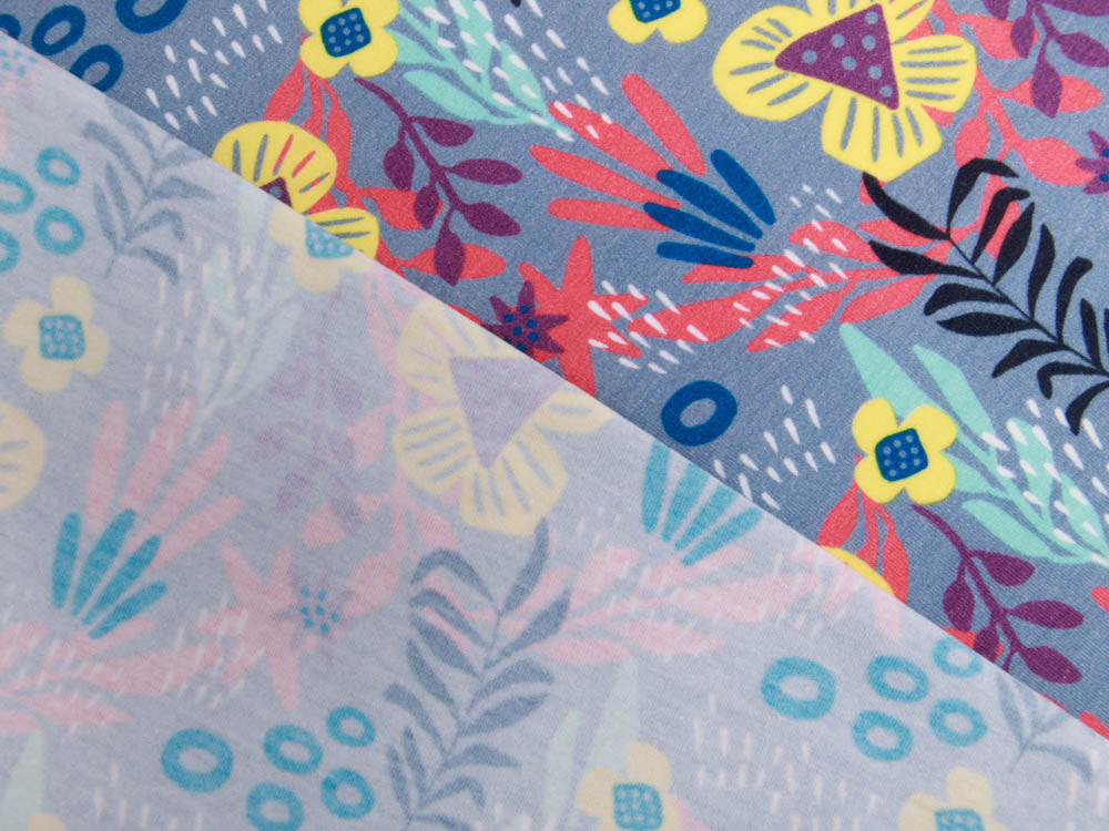 Jersey Viskose Swafing Boho Bravo by Jolijou - Blumen und Gräser