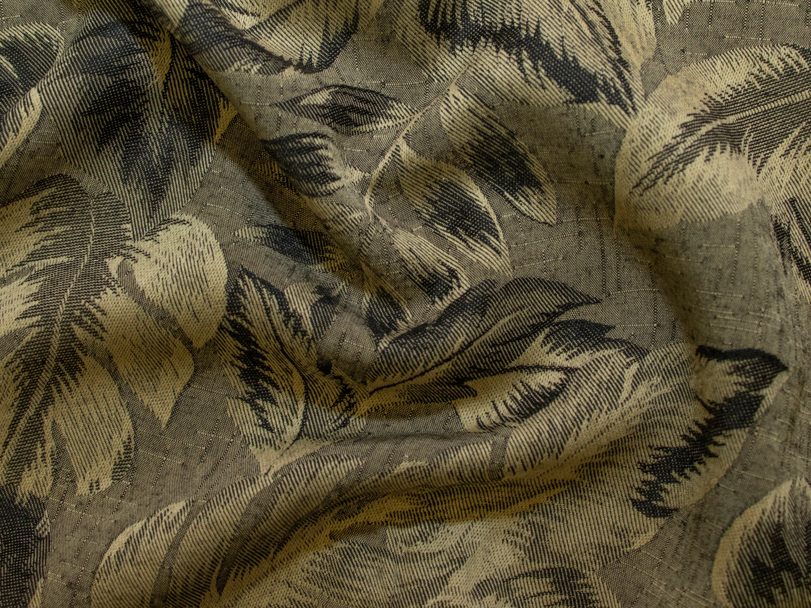 Webware Viskose Mix - Palmenblätter - grün