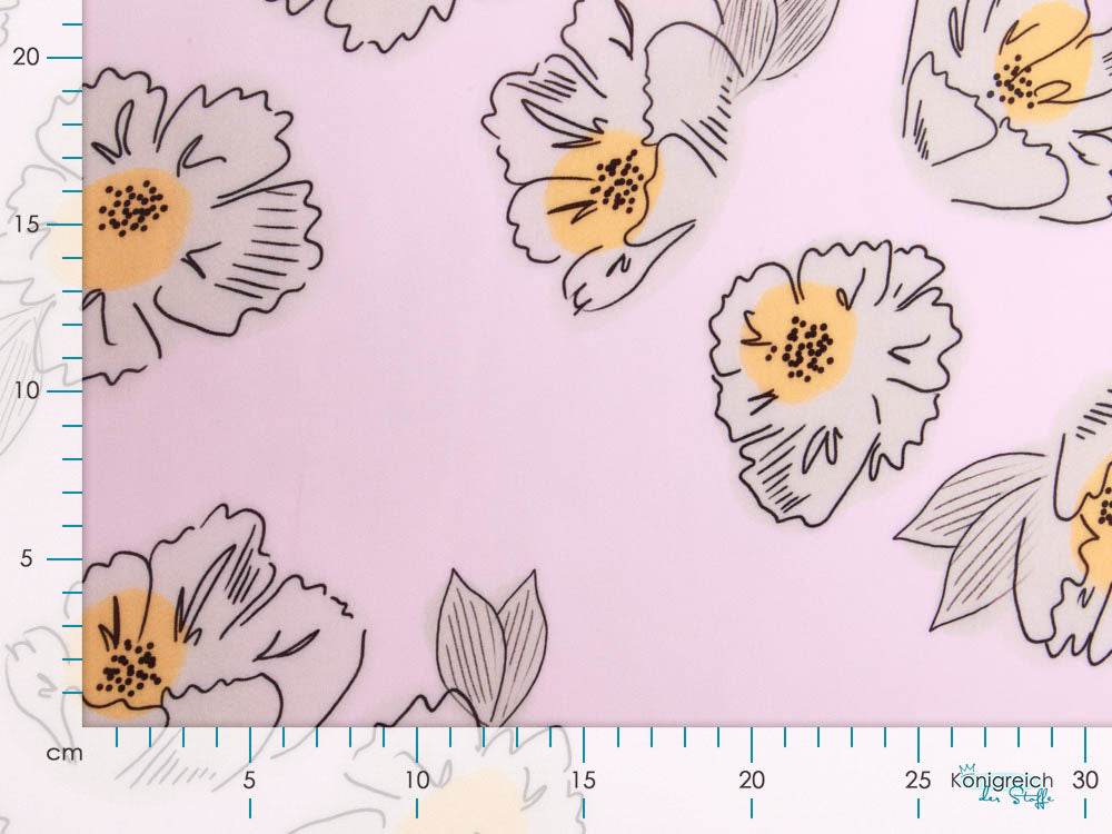 Webware Viskose Swafing Happy Me by Cherry Picking - Blüten