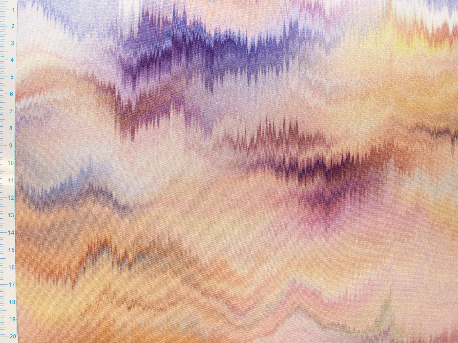 Stretch Satin - Wellenoptik - bunt