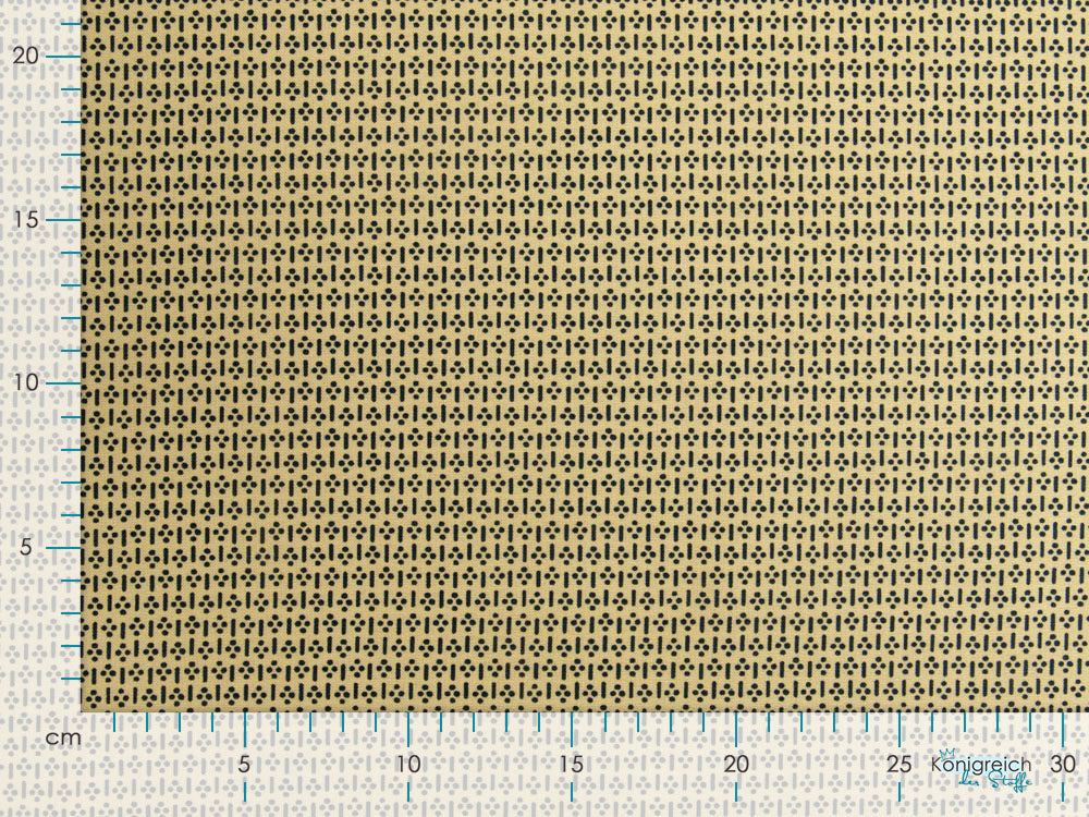 Webware Baumwolle Patchwork - Punkte und Striche - gelb