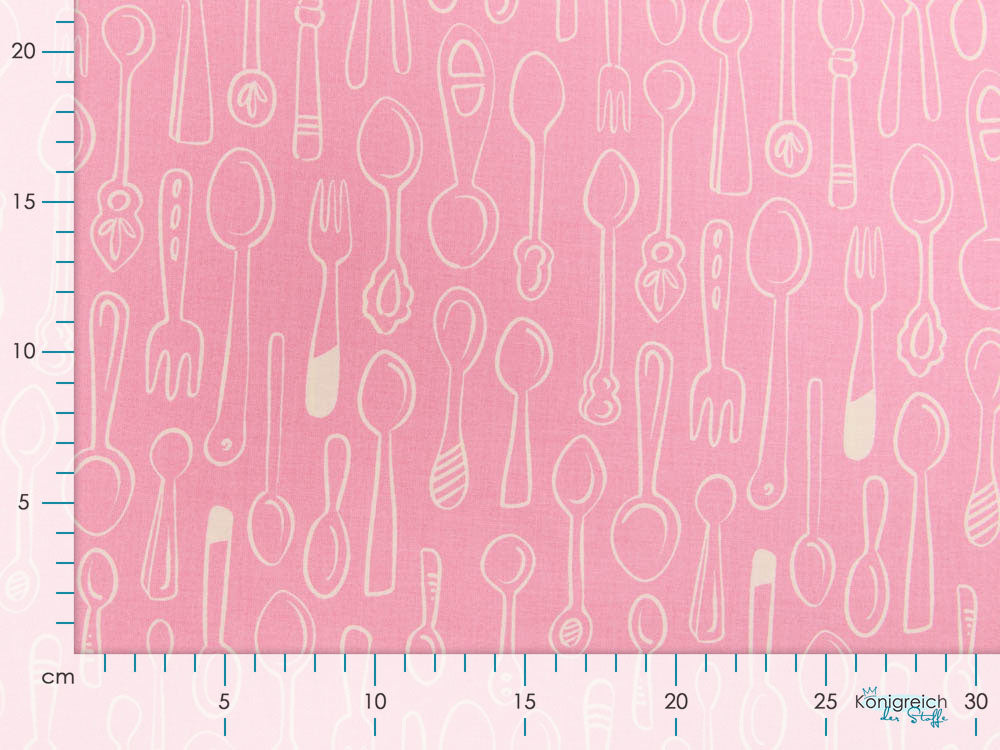 Webware Baumwolle Organic Pigmentdruck by Hamburger Liebe In my Kitchen - Besteck