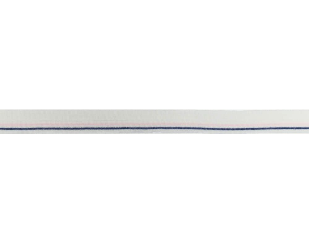 Elastisches Einfassband Jersey mit Falz ca. 20 mm breit - Streifen