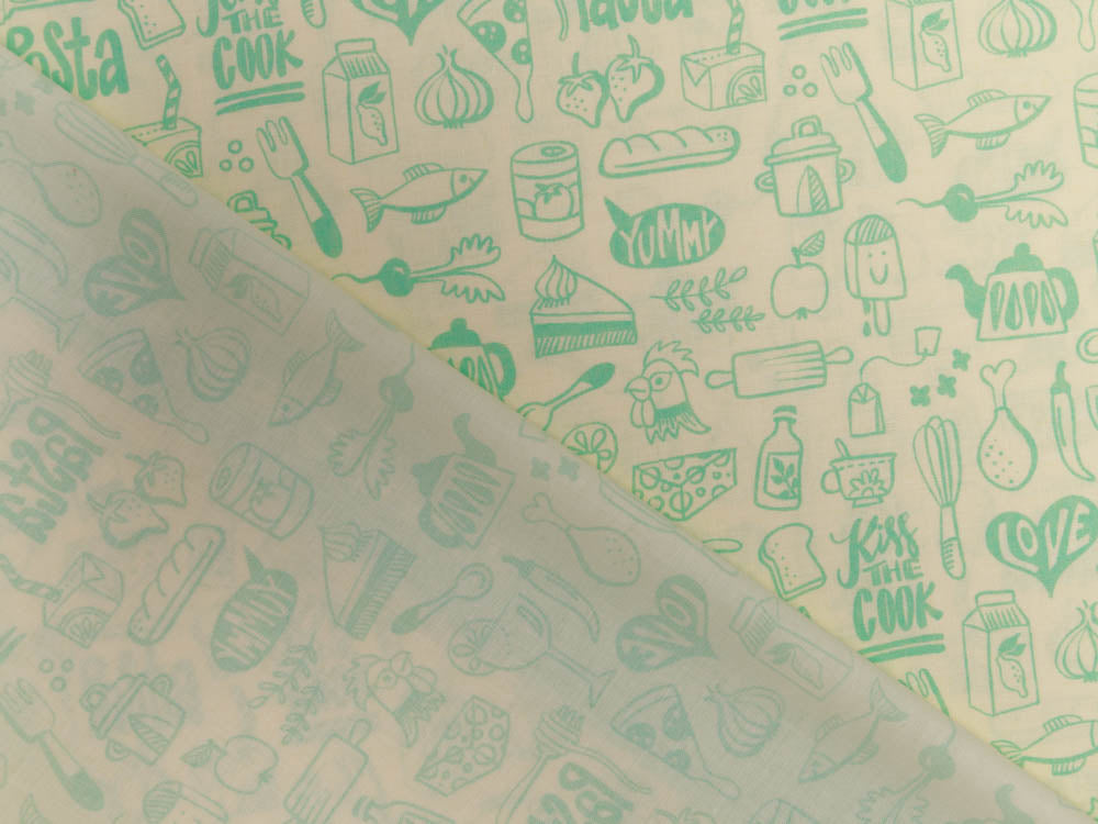 Webware Baumwolle Organic - Küche - blassgelb