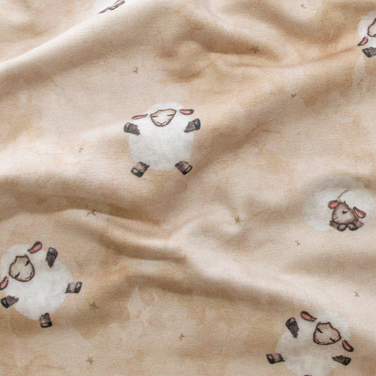 Jersey Baumwolle - Schafe - beige