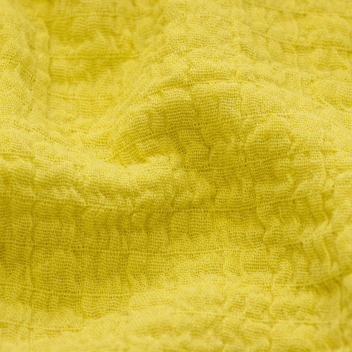 Musselin gesmokt Baumwolle - Double Gauze - uni pastellgelb