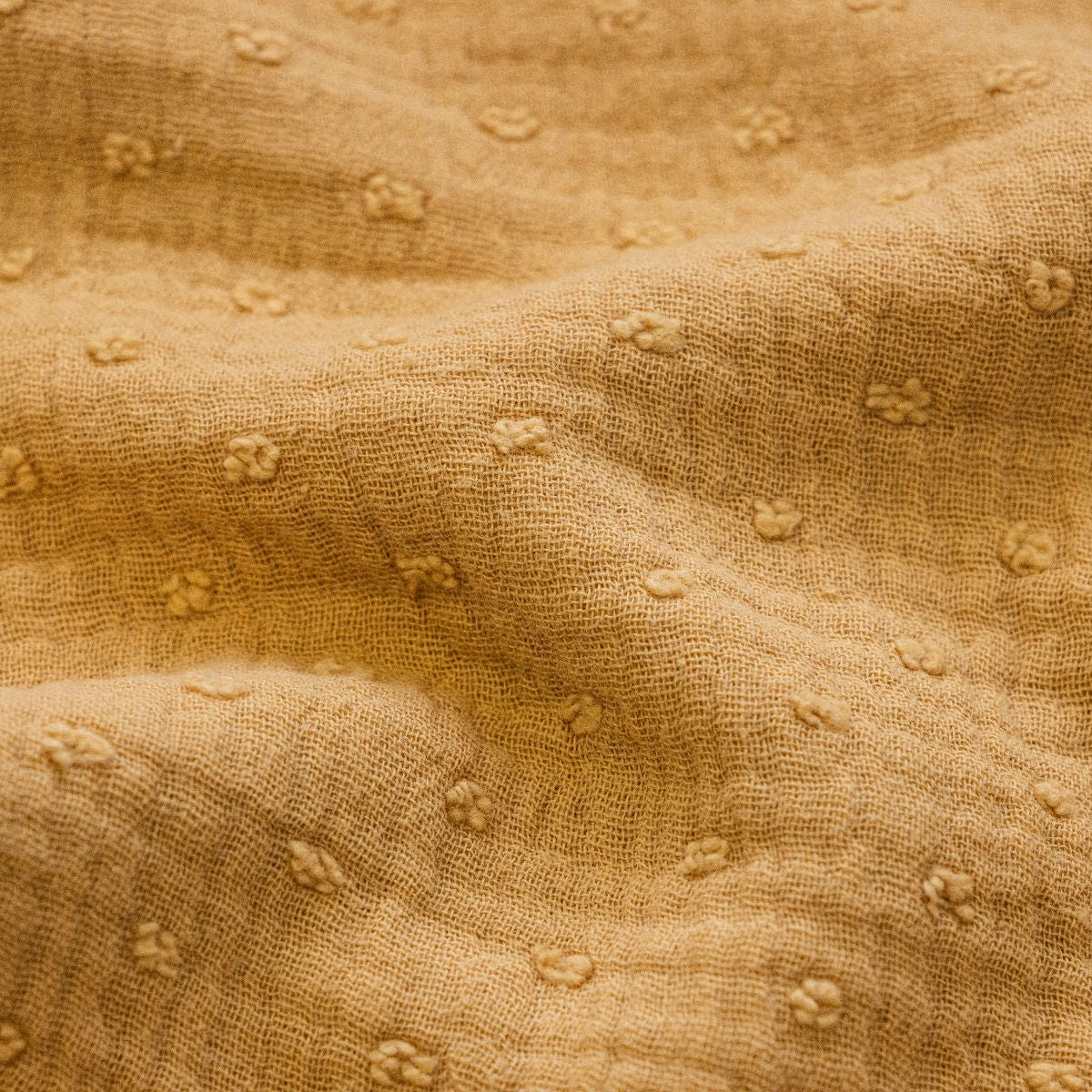 Musselin Baumwolle Double Gauze Dobby - uni