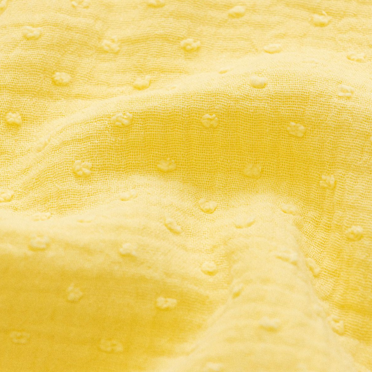 Musselin Baumwolle Double Gauze Dobby - uni