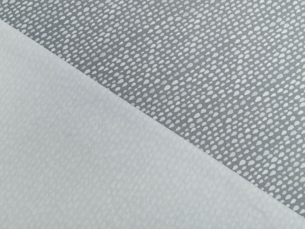 Jersey Swafing Lets`s Rain again - Regentropfen - grau