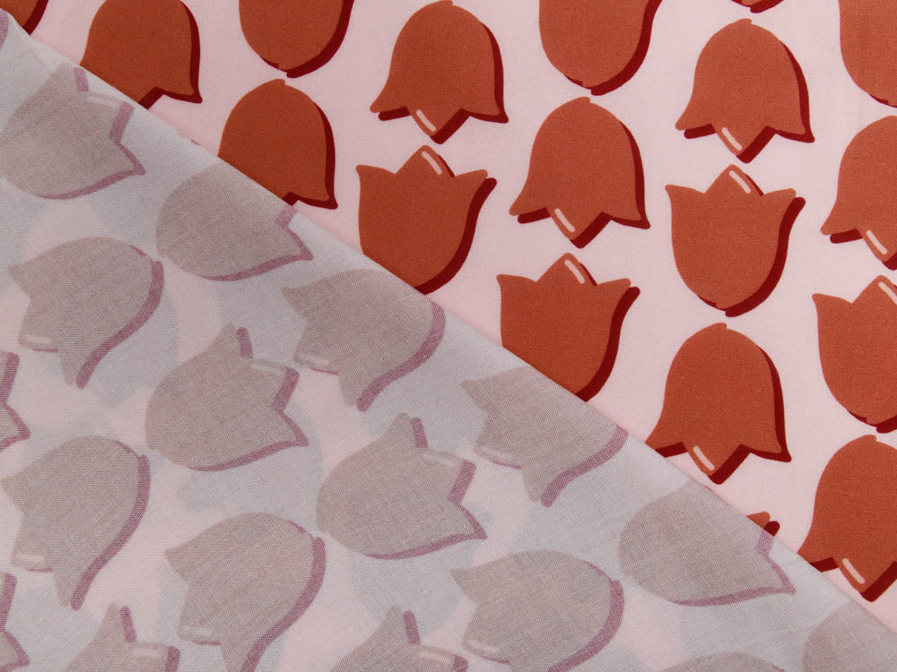 Webware Viskose Swafing #lovelyfavs Glowing Retro Tulip by Cherry Picking - 3D Tulpen