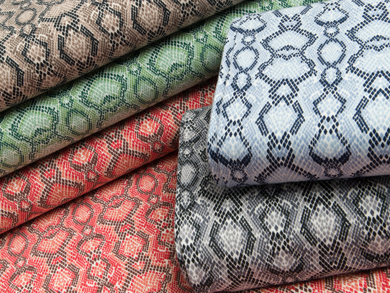 Jersey - Animalprint Schlange - braun