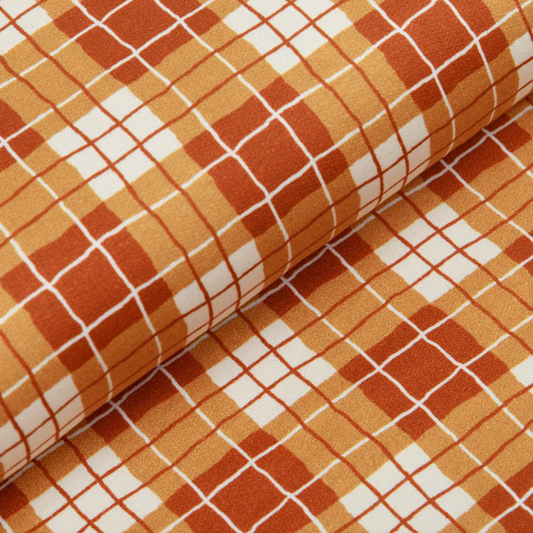 Sweat French Terry Swafing Sweet Bears - Karomuster - ocker