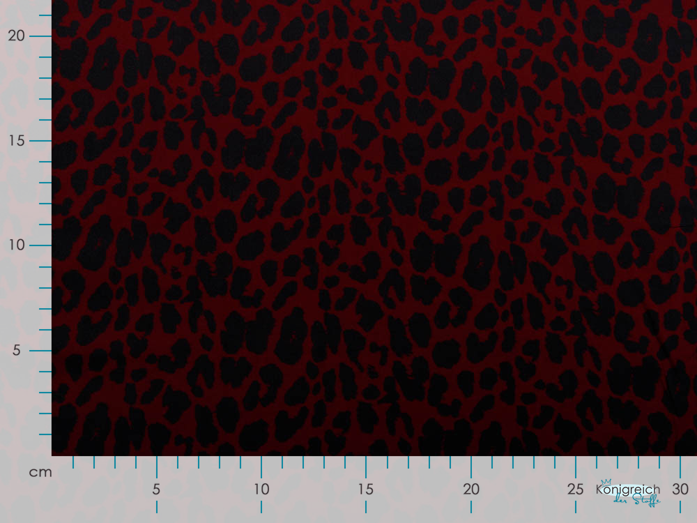 Webware Viskose Swafing Pauline - Animalprint - bordeaux