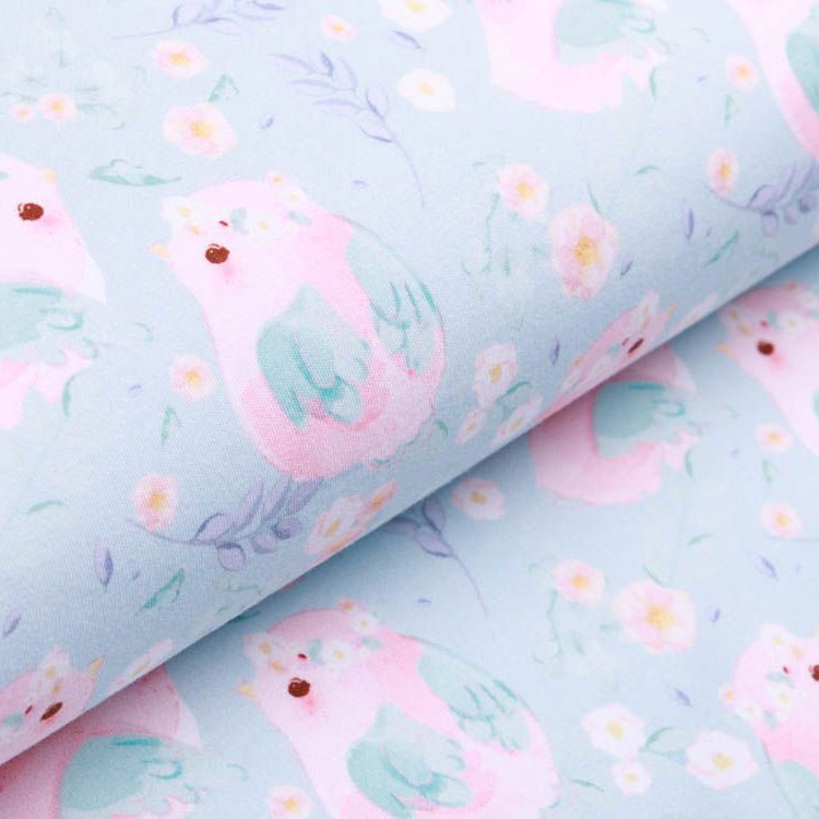 Jersey Sawfing Julius - Vogel mit Blumenkranz - zartes mint