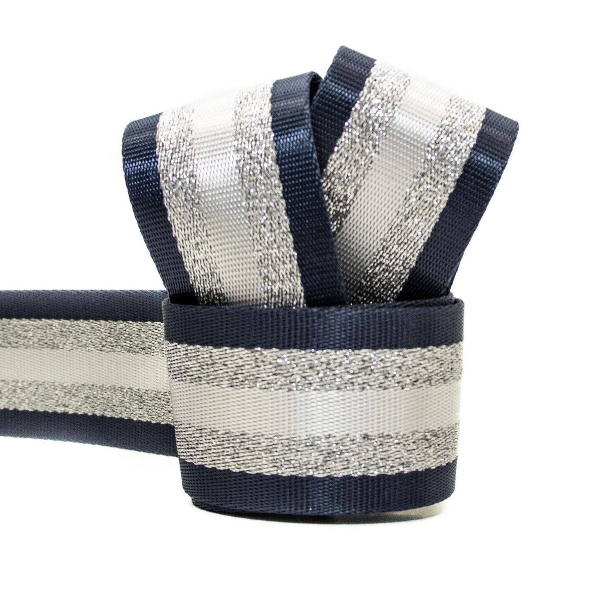 Gurtband ca. 50mm Streifen mit Glitzerfäden