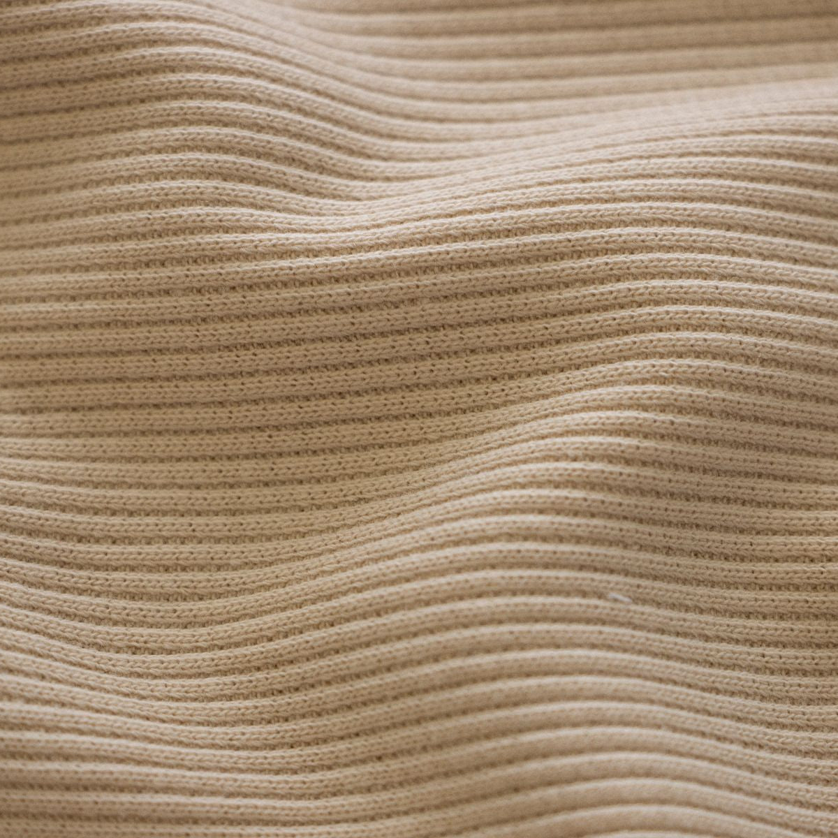 Jersey Rippstrick - uni helles beige